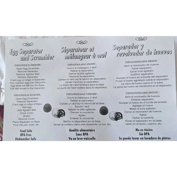 NEW! Egg Scrambler with Removable Egg Separator By AVON - Picture 5 of 5